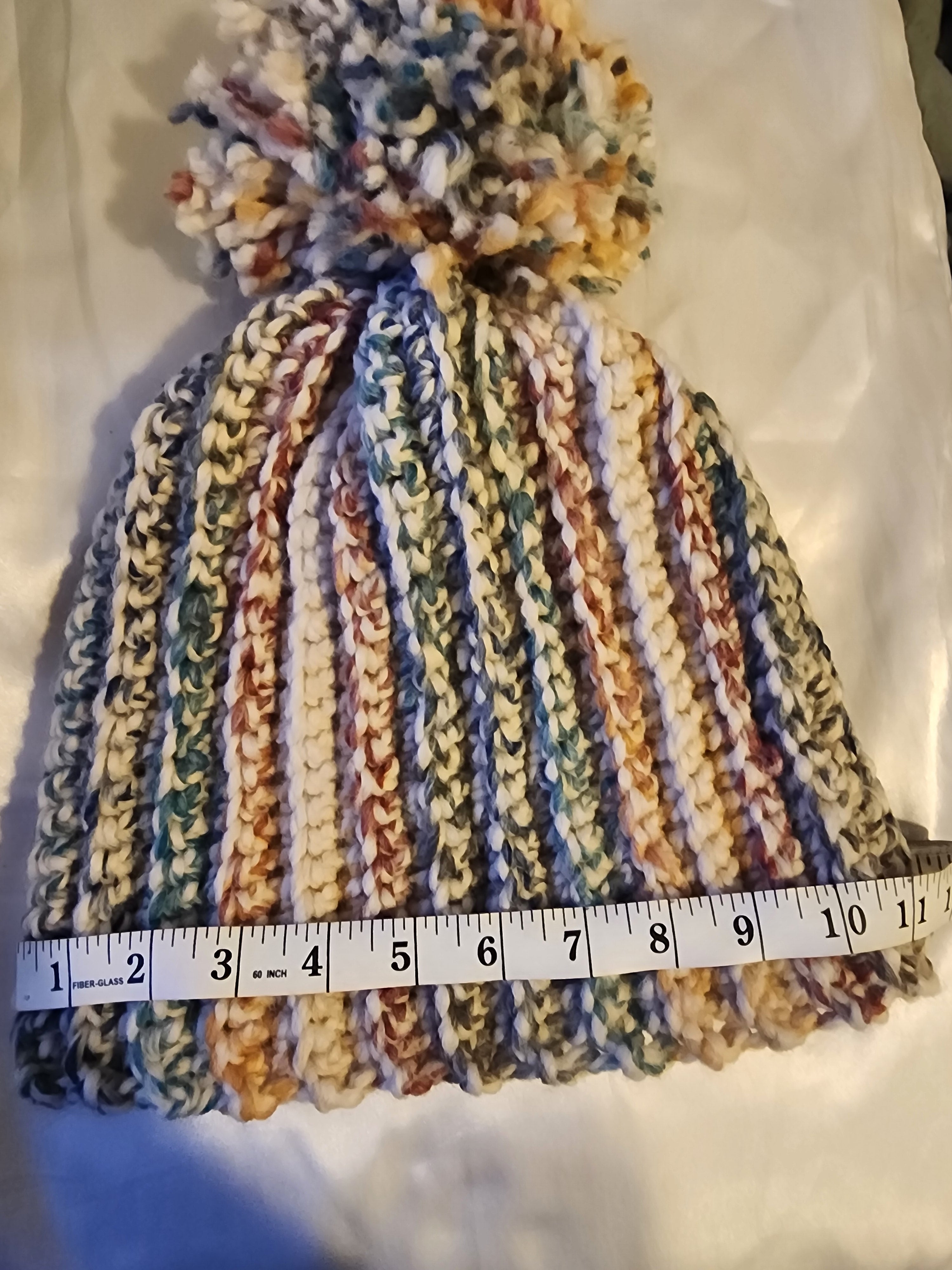 Primary colors chunky beanie