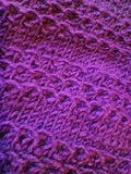 Charcoal + Purple nice stitch cowl