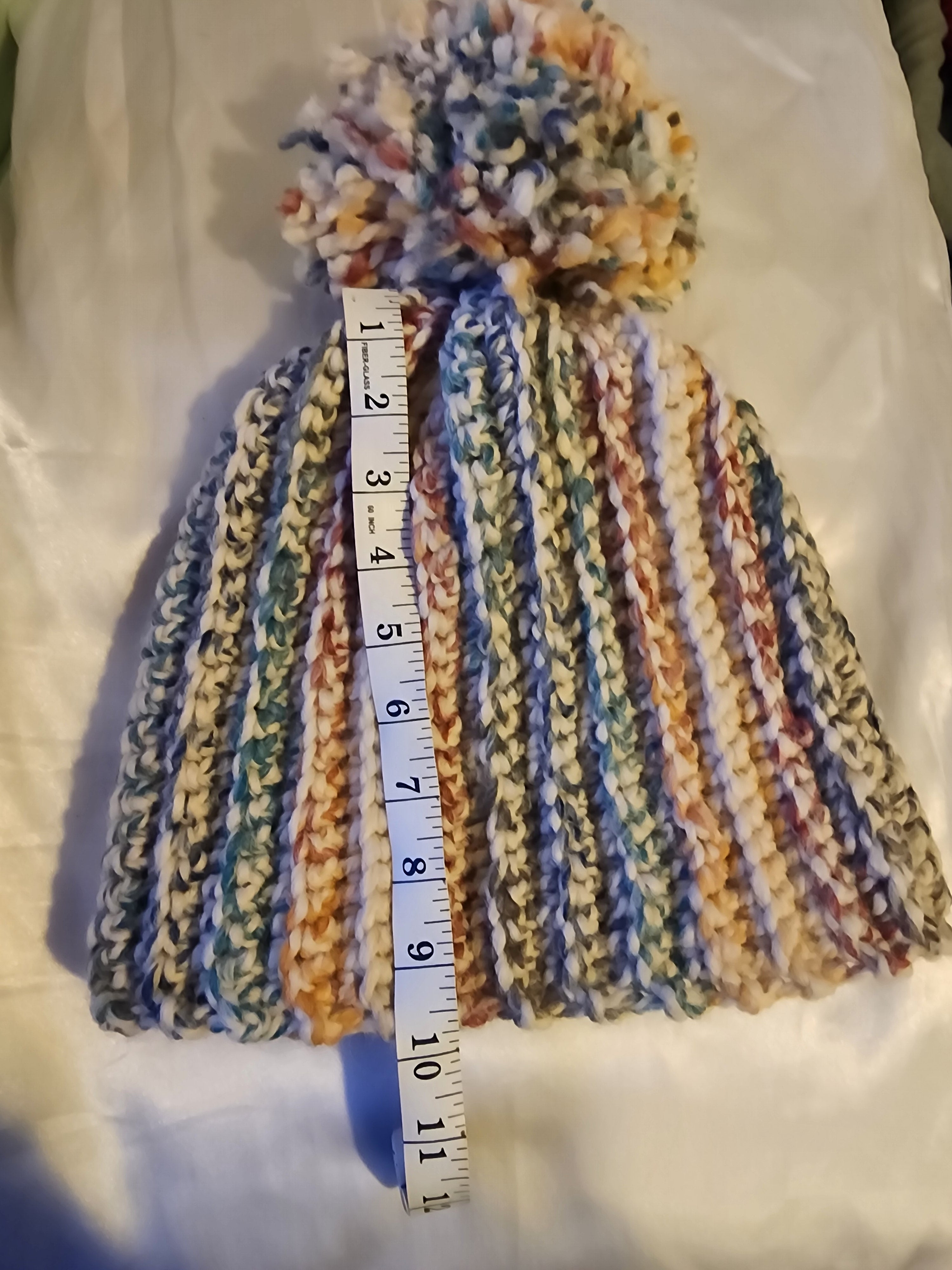 Primary colors chunky beanie